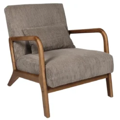 SCOTT FAUTEUIL SALON COTELE TAUPE