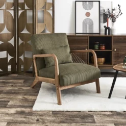 SCOTT FAUTEUIL SALON COTELE VERT
