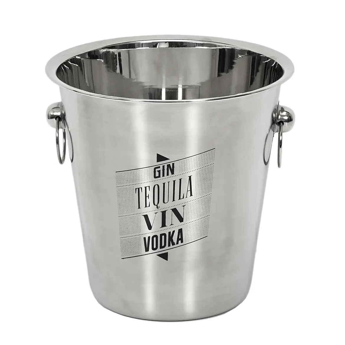 SEAU A CHAMPAGNE ACIER 22CM