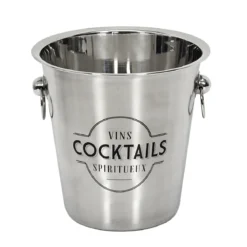 SEAU A CHAMPAGNE ACIER 22CM