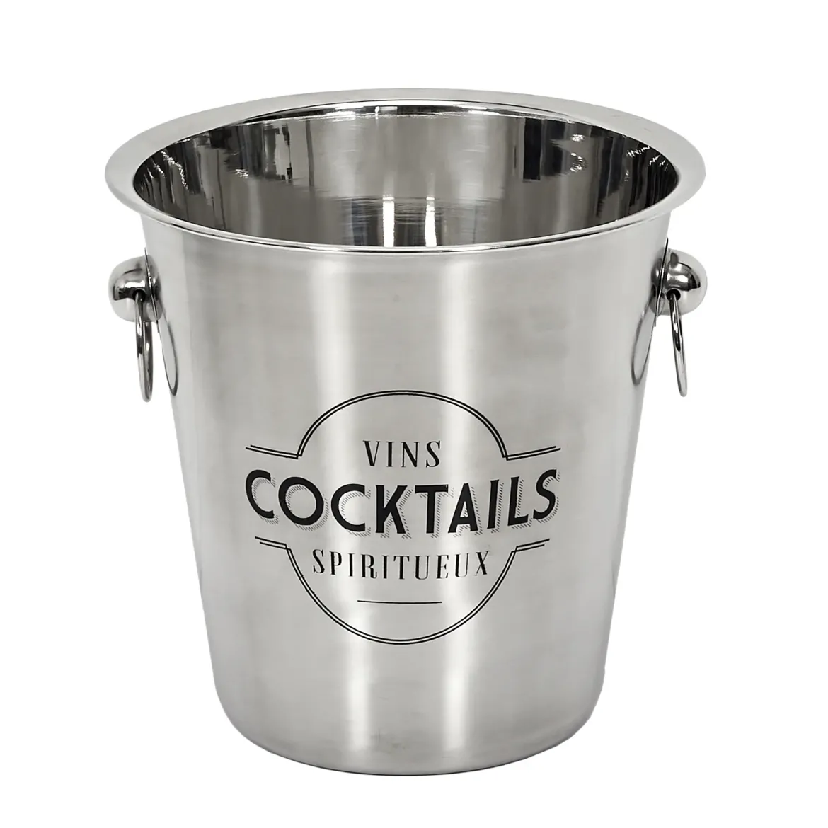 SEAU A CHAMPAGNE ACIER 22CM
