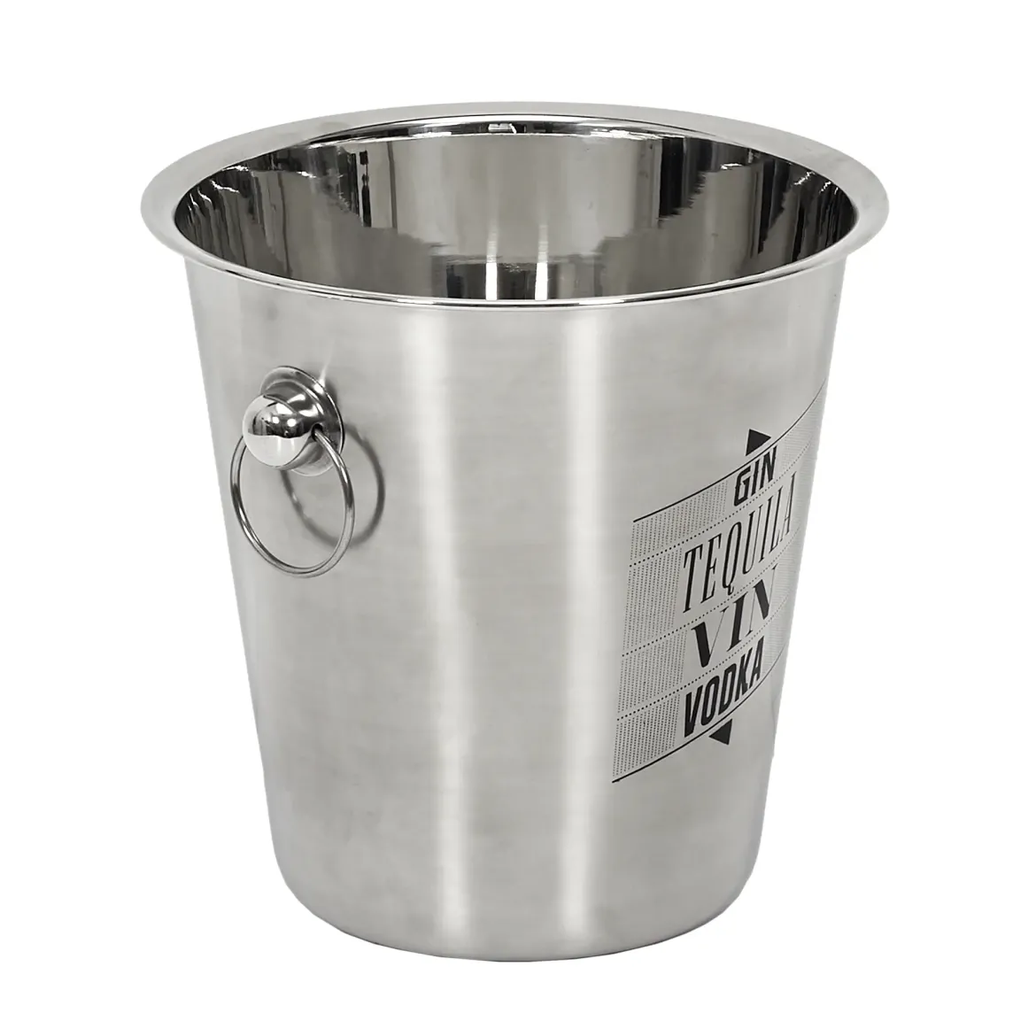 SEAU A CHAMPAGNE ACIER 22CM