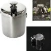 SEAU GLACE METAL COUVERCLE ET PINCE 1.3L