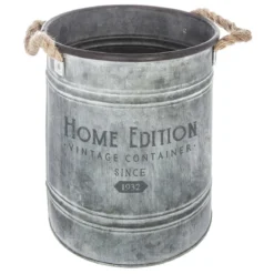 SEAU ZINC METAL D.22.5X24.3CM