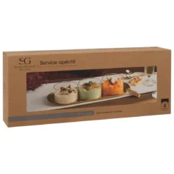 SERVICE APERITIF AUTOMNE X4 PIECES