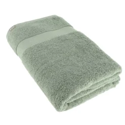 SERVIETTE BAIN 90X150CM COTON VERT EUCALYPTUS