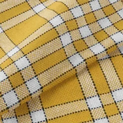 3 SERVIETTES DE TABLE 45X45 CM COTON TISSE TRADITIO JAUNE