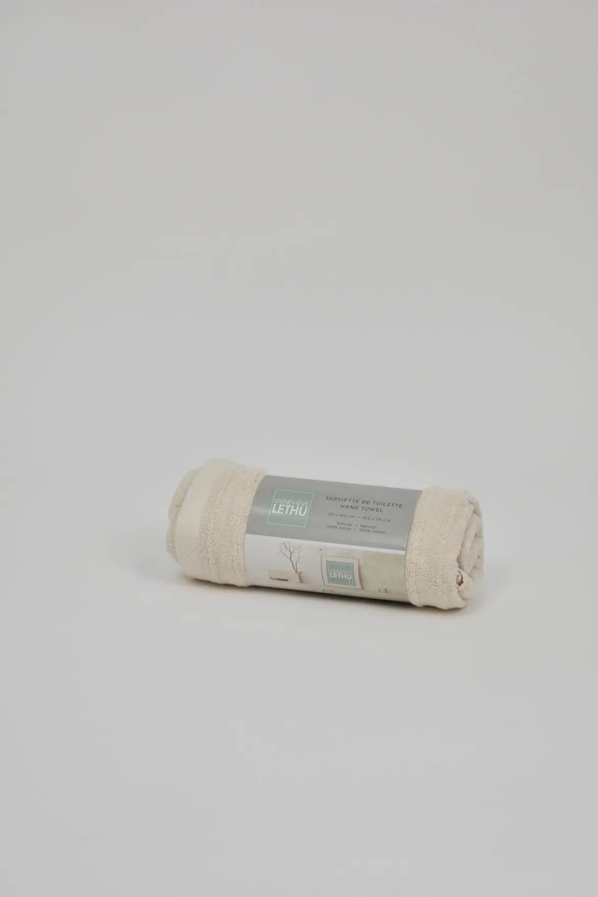 SERVIETTE TOILETTE 50X100CM GENEVIEVE LETHU 550G CREME