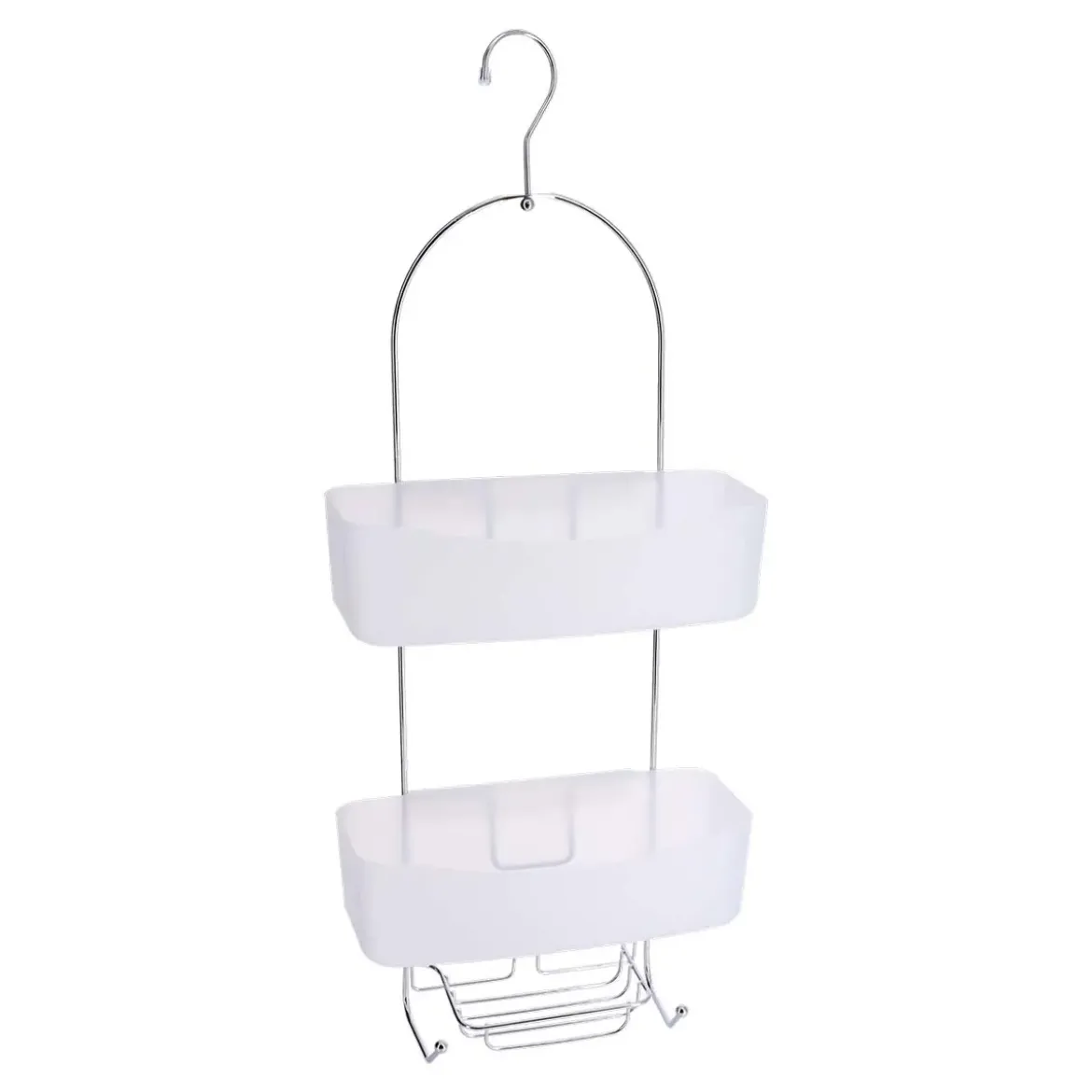 SERVITEUR METAL 2 PANIERS ET PORTE SAVON FILAIRE CHROME