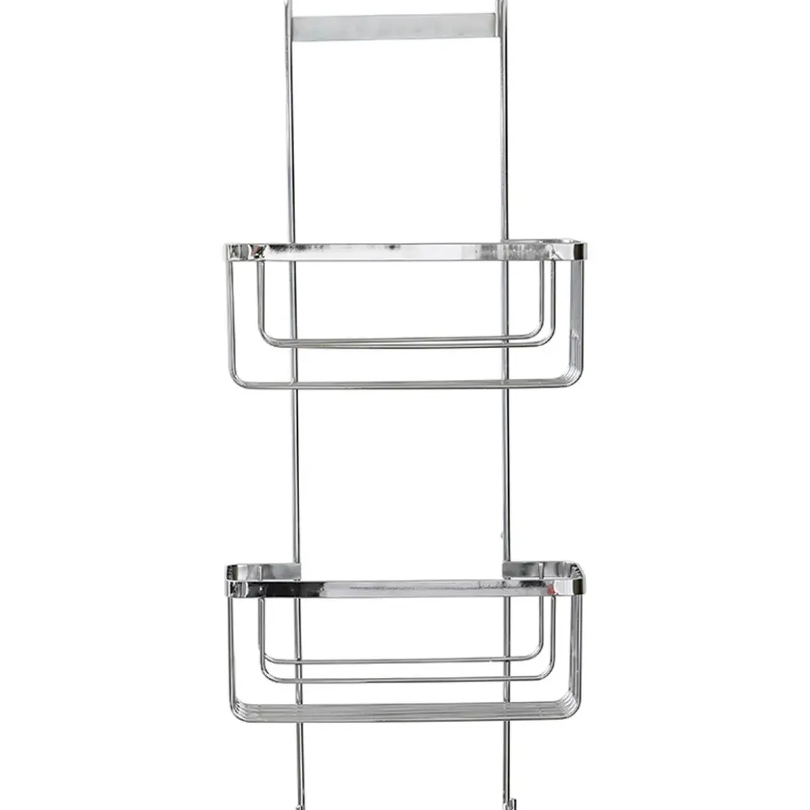 SERVITEUR PAROI DOUCHE 2 PANIERS 2 CROCHETS CHROME
