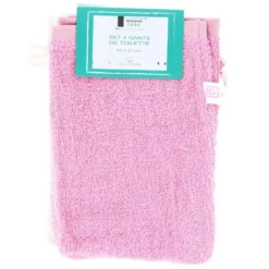 SET 4 GANTS TOILETTES 15X21CM