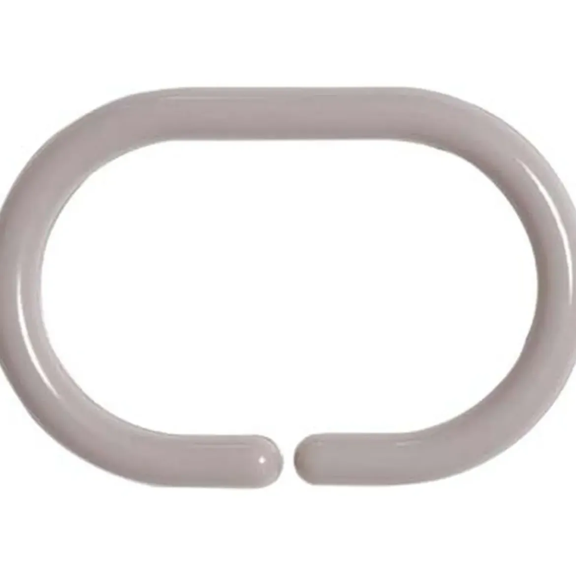 SET DE 12 ANNEAUX DE DOUCHE PS TAUPE