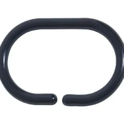 SET DE 12 ANNEAUX DE DOUCHE PP NOIR