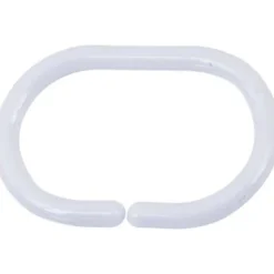SET DE 12 ANNEAUX DE DOUCHE PS   BLANC