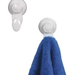 SET DE 2 CROCHETS PP SUR VENTOUSES   BLANC