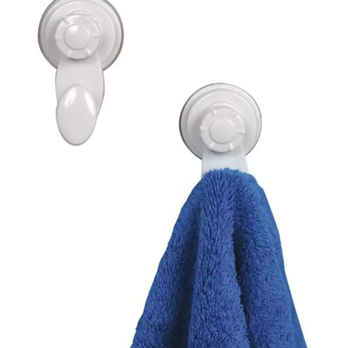 SET DE 2 CROCHETS PP SUR VENTOUSES BLANC