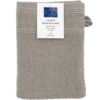 SET DE 5 GANTS DE TOILETTE 15X21CM BEIGE