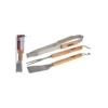 SET 3 ACCESSOIRES BARBECUE METAL ET BOIS