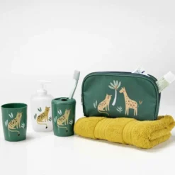 SET 4 ACCESSOIRES SALLE DE BAIN IMPRIME TIMMY
