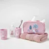 SET 4 ACCESSOIRES SALLE DE BAIN IMPRIME CHATON