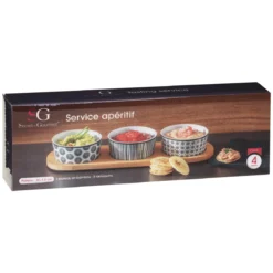 SET APERITIF BOHEMIA 4 PIECES
