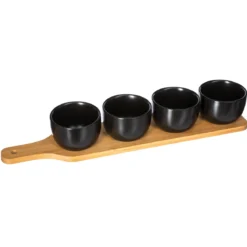 SET APERITIF NOIR 5 PIECES