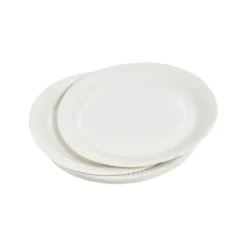 SET 20 ASSIETTES RONDES D.18CM BLANC