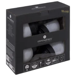 SET 4 BALISES SOLAIRES LUMIERE BLANCHE H.34CM