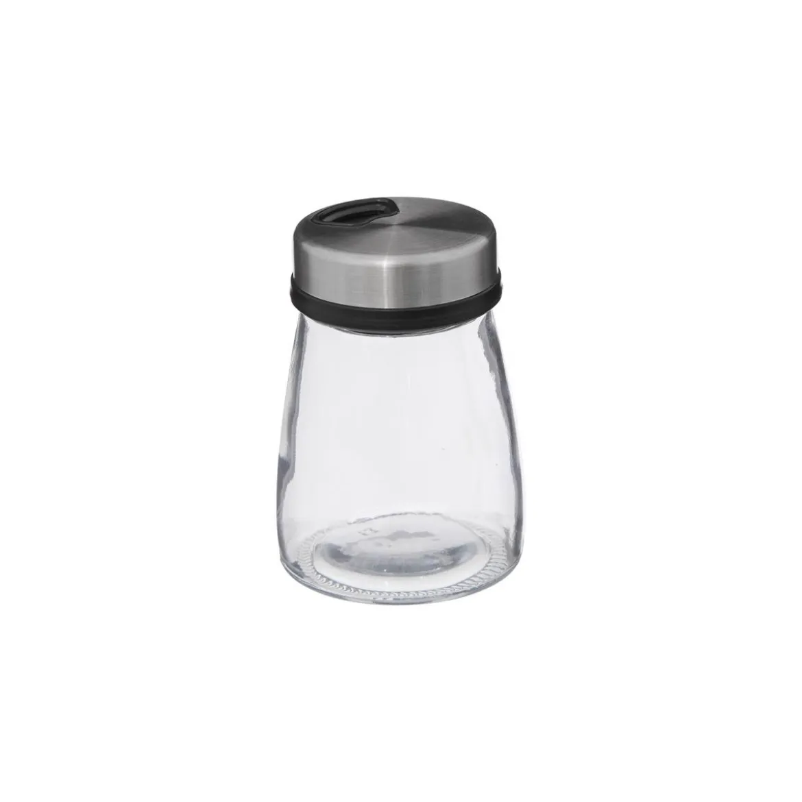 SET 3 BOCAUX EPICES VERRE ET INOX