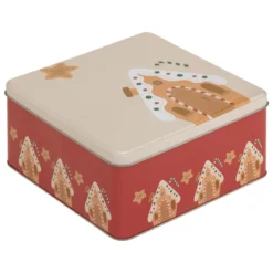 SET 3 BOITES METAL CARRE NOEL