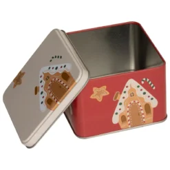 SET 3 BOITES METAL CARRE NOEL