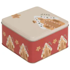 SET 3 BOITES METAL CARRE NOEL