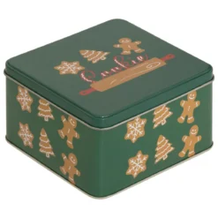 SET 3 BOITES METAL CARRE NOEL