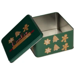SET 3 BOITES METAL CARRE NOEL