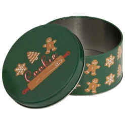 SET 3 BOITES METAL ROND NOEL