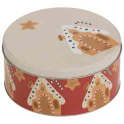 SET 3 BOITES METAL ROND NOEL