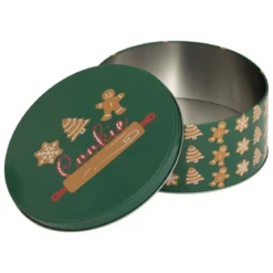 SET 3 BOITES METAL ROND NOEL