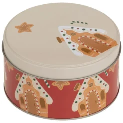 SET 3 BOITES METAL ROND NOEL
