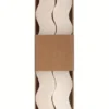 SET 2 BOUGIES ONDULEES 3X23.5CM BLANCHE