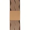 SET 2 BOUGIES ONDULEES 3X23.5CM MARRON