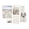 SET 6 CADRES AVEC AFFICHES THEME NATURE