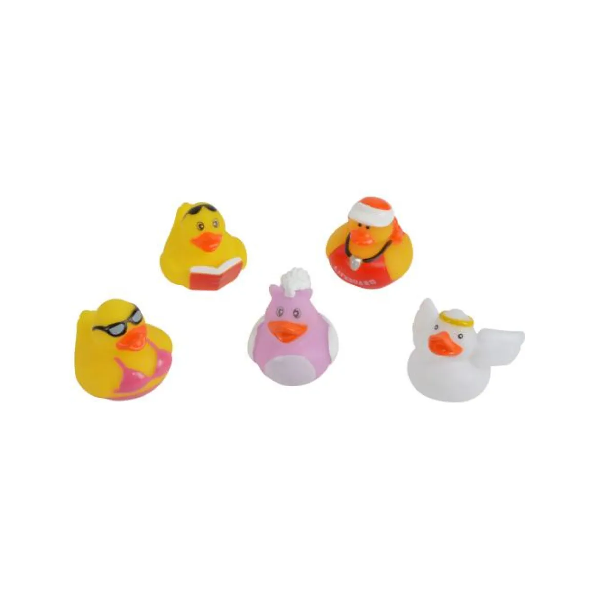 SET 5 CANARDS BAIN 5.5X5.5CM