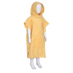SET CAPE BAIN ET GANT MER JAUNE