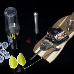 SET COCKTAIL 5 ACCESSOIRES ET 50 RECETTES