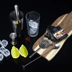 SET COCKTAIL 5 ACCESSOIRES ET 50 RECETTES