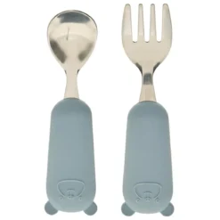 SET COUVERTS CUILLERE ET FOURCHETTE YUM BLEU L.16.5CM