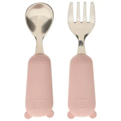 SET COUVERTS CUILLERE ET FOURCHETTE YUM ROSE L.16.5CM