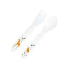 SET 2 COUVERTS DECORES CUILLERE ET FOURCHETTE SAVANE