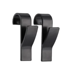 SET 2 CROCHETS RADIATEUR SECHE SERVIETTE NOIR
