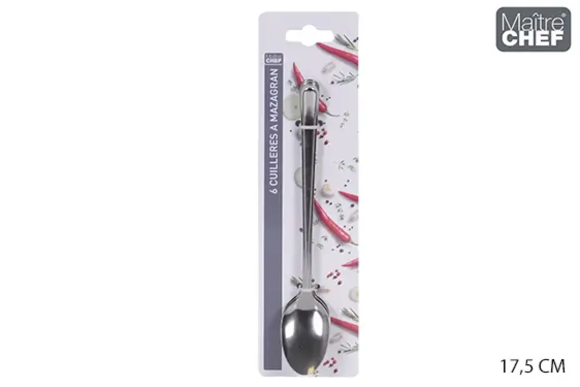SET 6 CUILLERES MAZAGRAN INOX